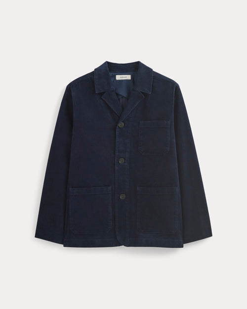 Fine Wale Corduroy Chore Blazer |  Navy